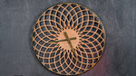 Decorative MDF And Iron Wall Clock 23.75 Inch Height For Home Interiors By Melrose
