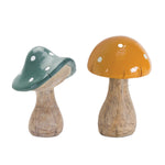 Playful Garden Mushroom Decor 8 Inch Height Resin Accent By Melrose