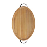 Natural Rustic Tray 2.75 Inch Height Brown Iron Accent By Melrose