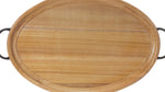 Sturdy Wood Tray 2.75 Inch Height Decorative Serving Piece By Melrose