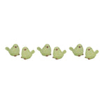 Iridescent Green Bird Figurines – 3