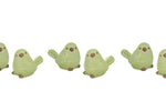 Green Ceramic Bird Set – 3