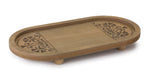 Brown Wood Tray Duo – Bohemian Tabletop Decor