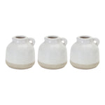 Stoneware Mini Pitcher Vase Set – Rustic Decor