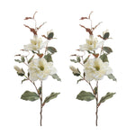 Tall Botanical Faux Magnolia Floral Decor