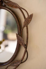 forged iron wall mirror