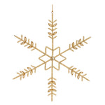 Christmas Gold Snowflake Ornaments