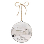 Metal First Snow Disc Ornament (Set of 12)