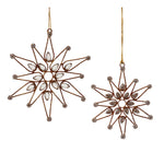 Melrose Bronze Jeweled Snowflake Ornament (Set of 12)