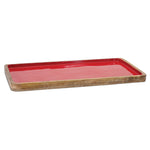 Farmhouse Red Wood Serving Trays