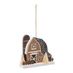 Glittered Barn Christmas Ornaments