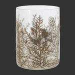 natural glass candle decor