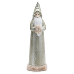 Sage Green Santa Statues Set