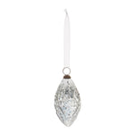 Clear Ornamental Glass Ornament (Set of 4)
