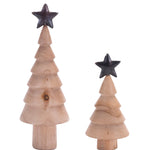 Natural Wooden Pine Tree Tabletop Decor