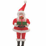 Melrose Plush Santa with Presents 30.5 Inch Vintage Christmas Decor