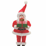 Traditional Christmas Santa Figurine with Gifts by Melrose