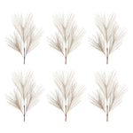 Melrose Silver Pine Spray Set of 6 Long Needle Christmas Decor