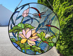 Vintage Stained Glass Window Panel – Tiffany Style by Fine Art Lighting