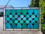 Tiffany-Style Stained Glass Panel – Ocean Gem Design