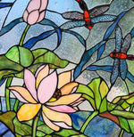 Colorful Hanging Window Panel – Tiffany Glass Art from Fine Art Lighting