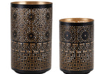 punched metal candle lantern