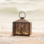 Rustic Forest Metal Lantern – 12