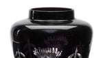 Decorative Urn Glass Vase – Etched Design – 6.5
