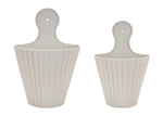 ribbed metal decor