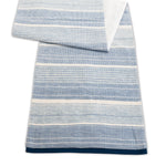 13W x 72L Blue White Abstract Runner for Dining and Holiday Decor By Melrose