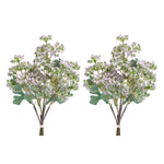 Angelica Bundle – Purple & Green Faux Floral Arrangement – 15.25 Inch Polyester/Plastic Stems (Set of 2) – By Melrose