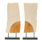 Artistic Wood Tabletop Décor – Iron Base – 25