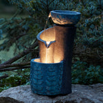 Decorative Leaf Cascade Fountain – Indoor Outdoor Use – Melrose