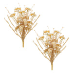 Faux Beige Floral Bush Set – Living Room & Office Decor
