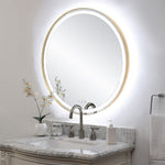 Uttermost Crofton Brushed Stainless Steel LED Mirror 32