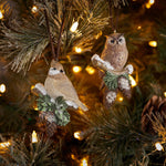 Nature-Inspired Cardinal and Owl Holiday Ornaments