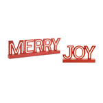 Festive LED Joy and Merry Signs