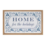 Winter Home for the Holidays Framed Sign 18.75
