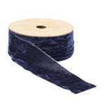 Raw Edge Blue Velvet Craft Ribbon 2