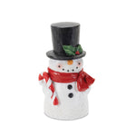 Winter snowman Christmas figurines set of two