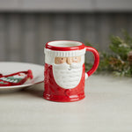 Red & White Santa Mug Set