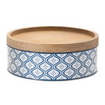 Decorative metal canister set for kitchen storage