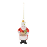 Baking Santa Glass Christmas Tree Ornaments (Set of 6)