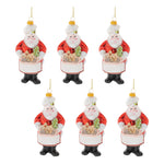 Glass Santa Baker Ornament with Cookies, 6