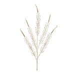 Christmas Gold Fern Spray (Set of 2) – Beaded Holiday Stem – 34.5