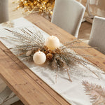 Christmas Tree Fern Spray (Set of 2) – Gold Beaded Accent – 34.5