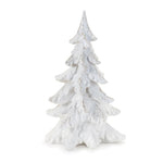Christmas Winter Tabletop Pine Trees (Set of 3) – White Washed – By Melrose