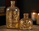 gold accent glass vase