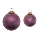 plum holiday ball decor