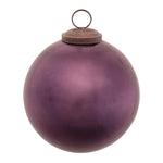 glass ornament with brass cap